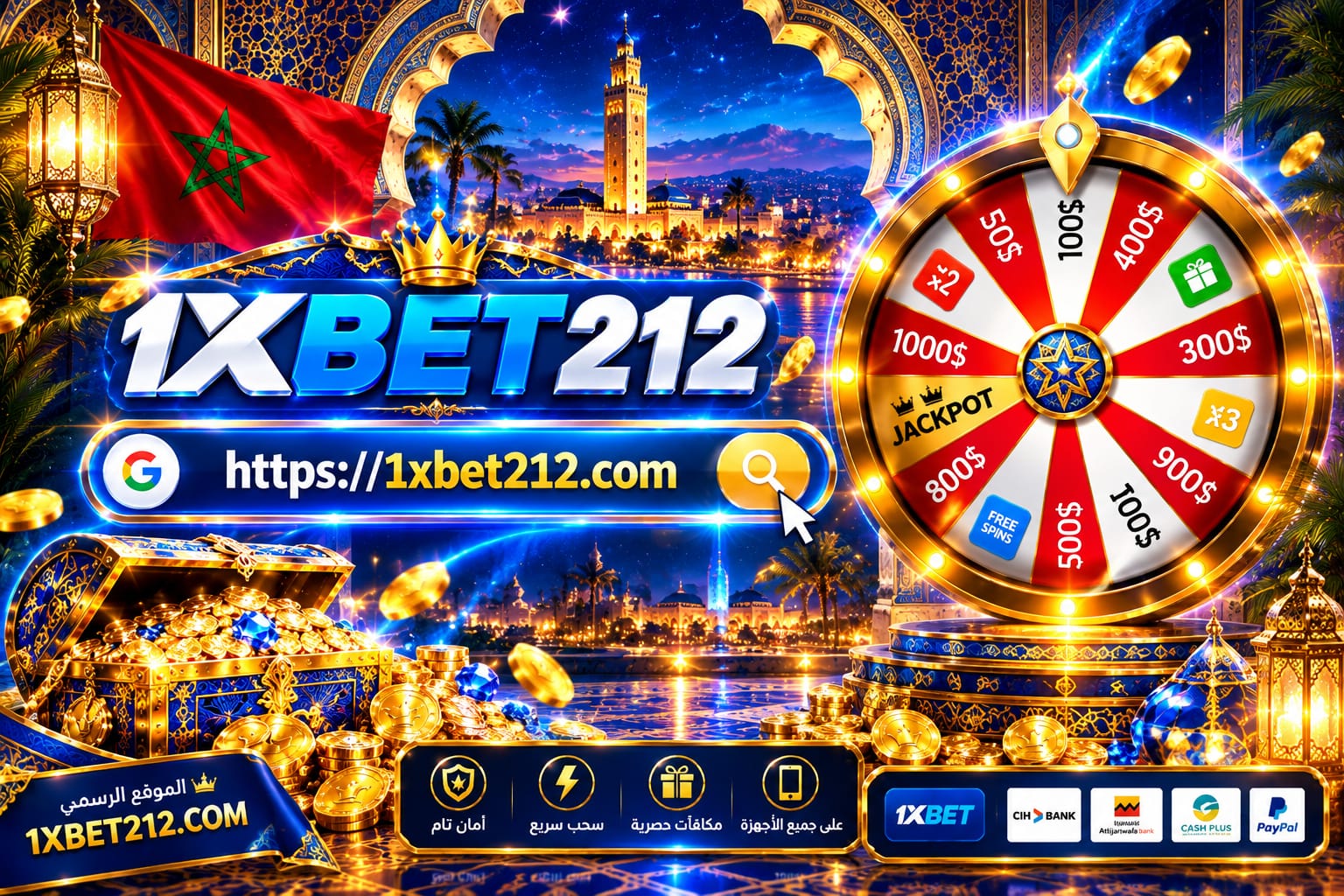 1xBet المغرب: تحميل التطبيق، التسجيل والحصول على بونص الإيداع الأول
